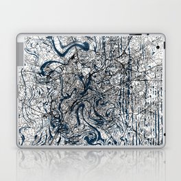 Brussels, Belgium - Aesthetic Map Design Laptop Skin