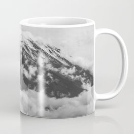 Volcano Misti in Arequipa Peru Covered by Clouds Coffee Mug | Digital, Clouds, Black And White, Arequipa, Peru, Photo, Film, Mountains, Drama, Moody 