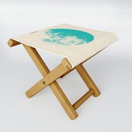 interesting cosmos and alien attack Folding Stool