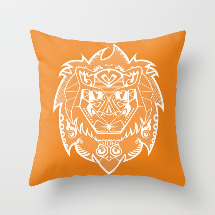 Georges the lion Throw Pillow