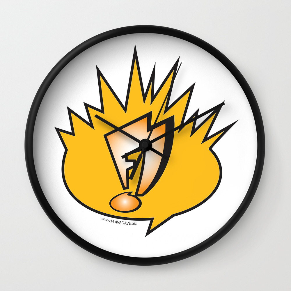 Flavadave Shout Out Wall Clock By Flavadave Society6 Flavadave Shout Out Wall Clock By Flavadave Society6