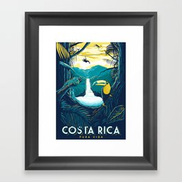 costa rica rainforest Framed Art Print