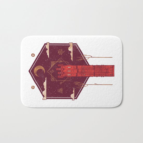 The Crimson Tower Bath Mat
