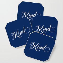 Be Kind Blue Inspirational Coaster