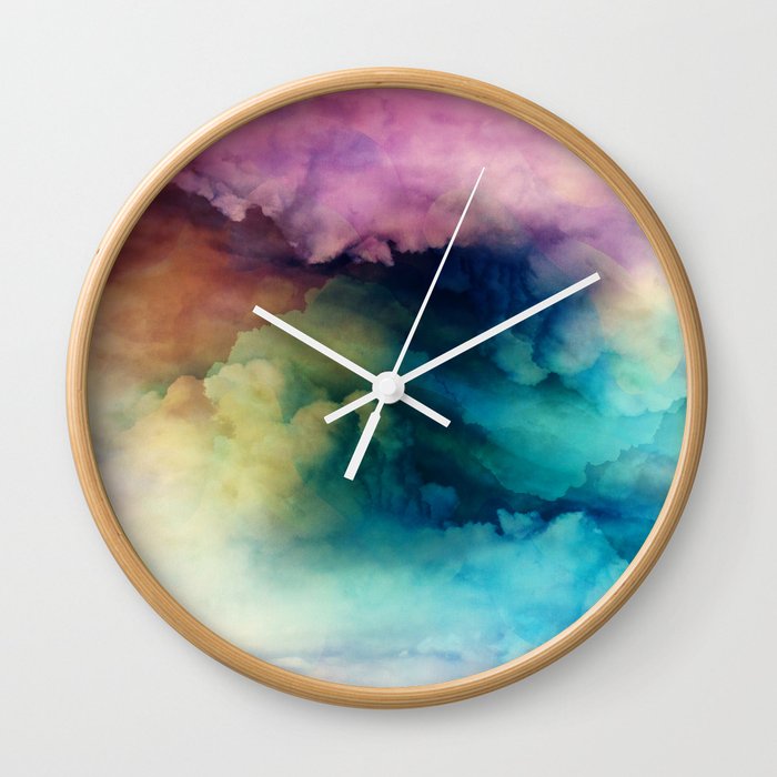Rainbow Dreams Wall Clock
