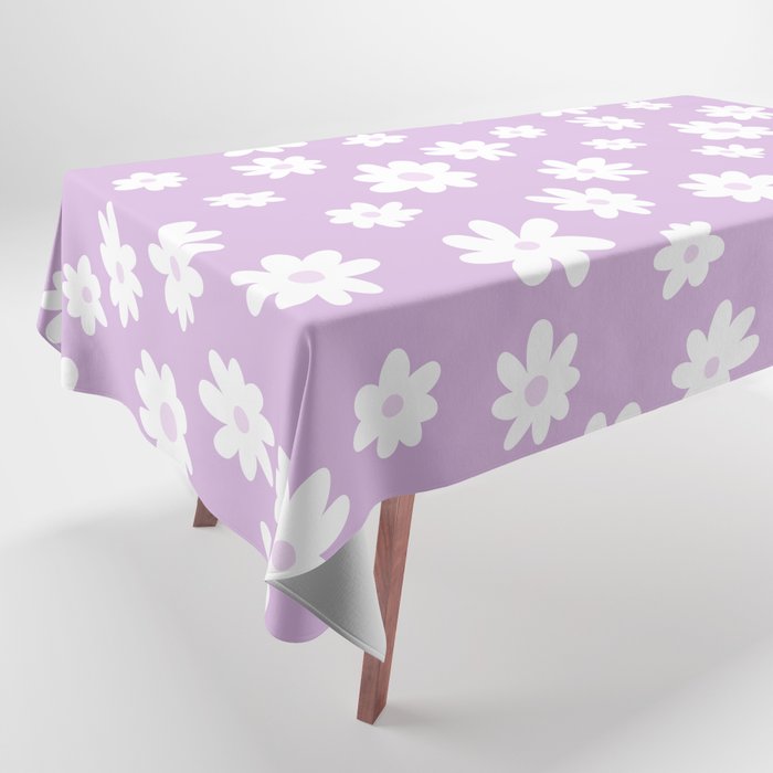 Daisy Pattern (lavender/white) Tablecloth