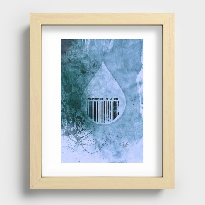Water, Property of the People 1 Recessed Framed Print