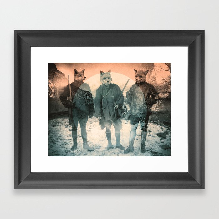 Fox Hunt Framed Art Print