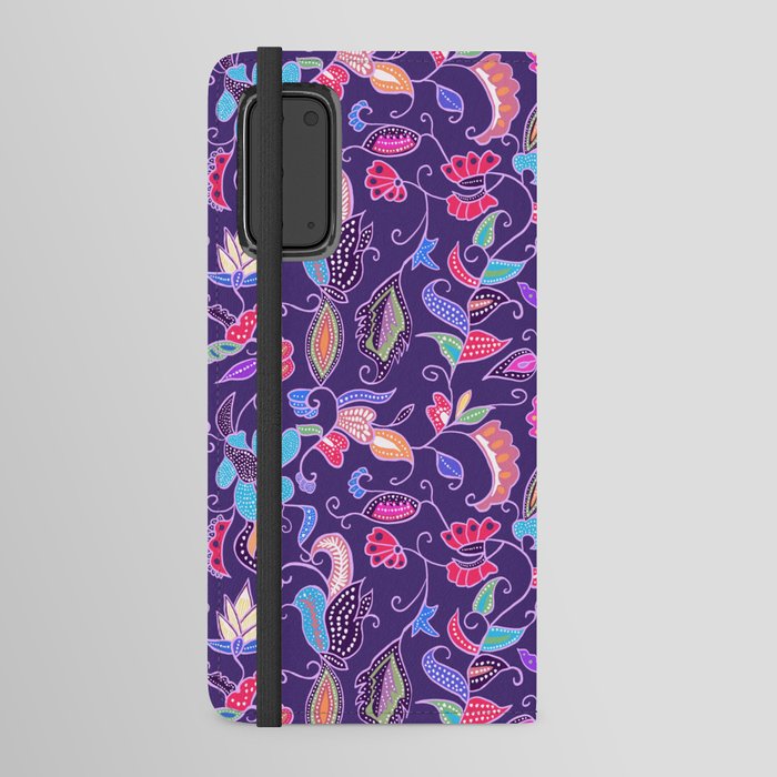 Purple Batik Android Wallet Case
