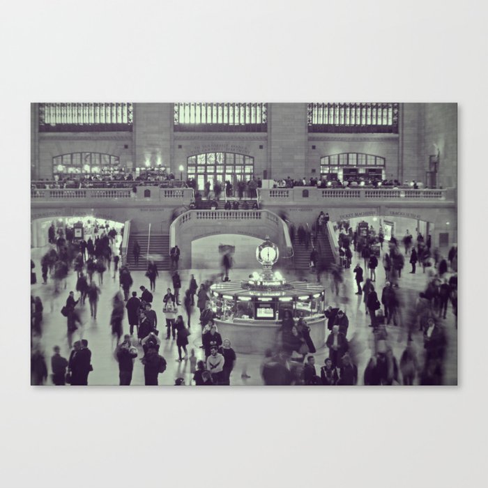 NYC Central Station | Golden Clock meeting point Canvas Print