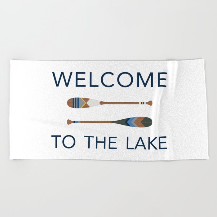 Welcome to the Lake Beach Towel