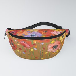 Over the Top Poppies Fanny Pack