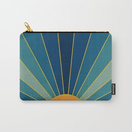 Golden Sun with Blue Rays Art Carry-All Pouch