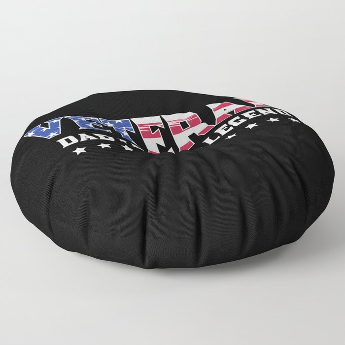 Veteran Dad Myth Legend Military Floor Pillow