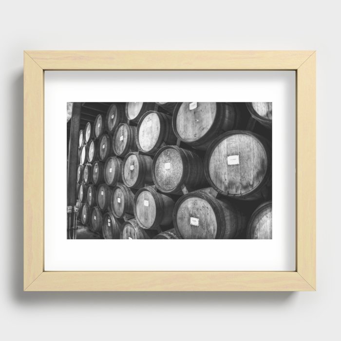 Stacked Barrels Recessed Framed Print