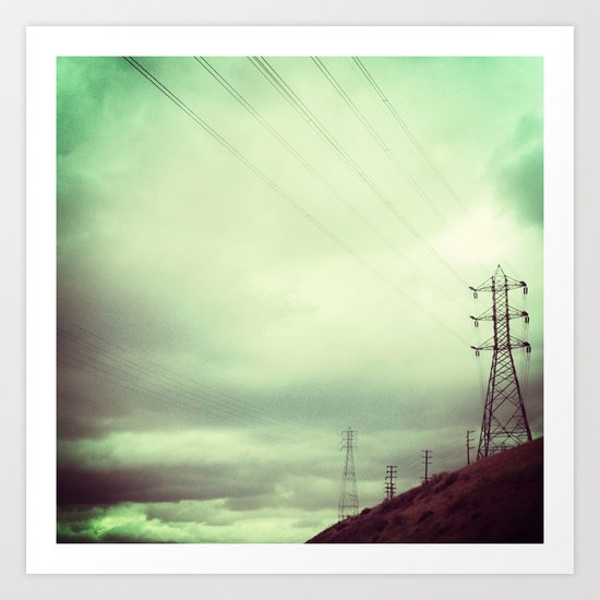ELECTRICAL SKY Art Print