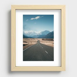 Road to Mt Cook, New Zealand Recessed Framed Print