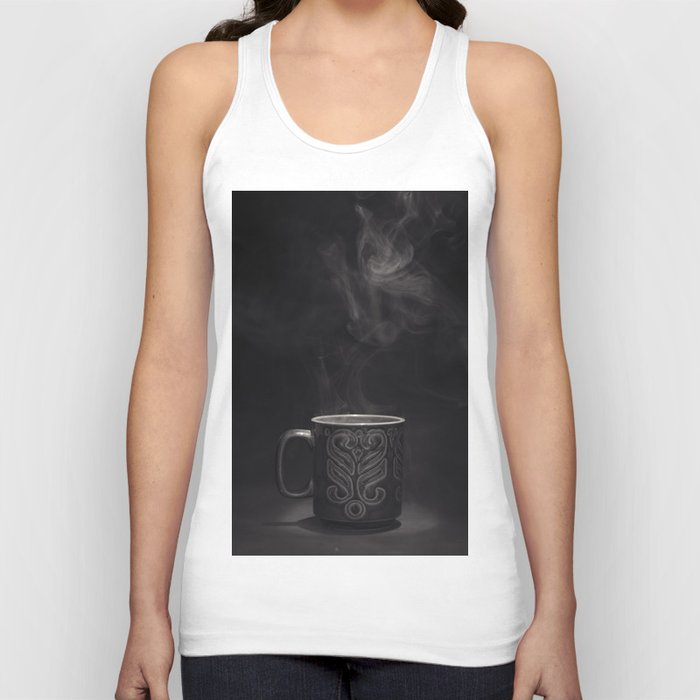 Coffee Black and White Photograph Tank Top