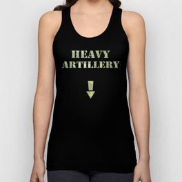 Heavy Artillery - Naughty Adult Humor Design - Funny Mature Rude Joke Gag Gift Tank Top