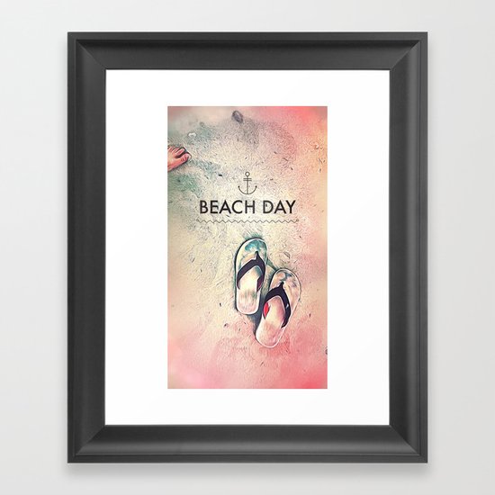 Beach Day Framed Art Print