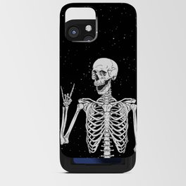 Rock and Roll Skeleton Design iPhone Card Case