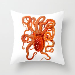 Vintage Octopus Throw Pillow