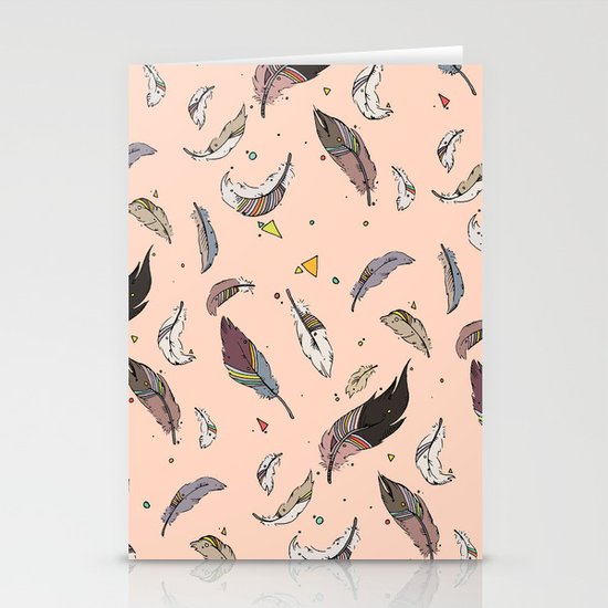 feathers Stationery Cards