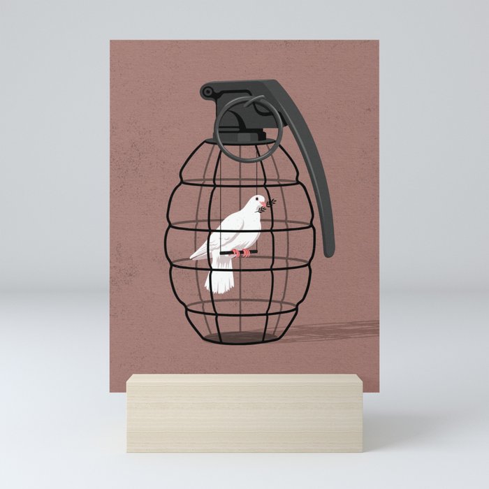 Dove not war Mini Art Print