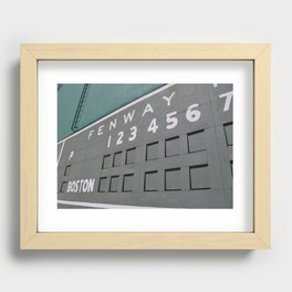Fenwall -- Boston Fenway Park Wall, Green Monster, Red Sox Recessed Framed Print