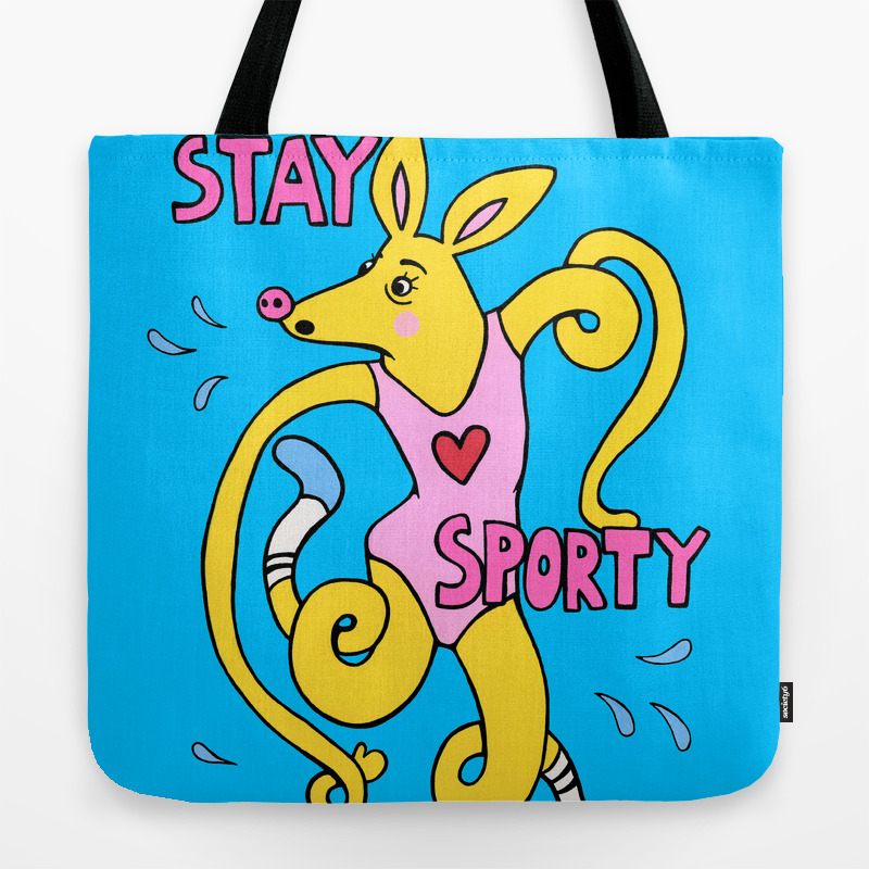 sporty tote bag