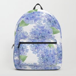 Elegant lavender lilac watercolor hydrangea floral Backpack