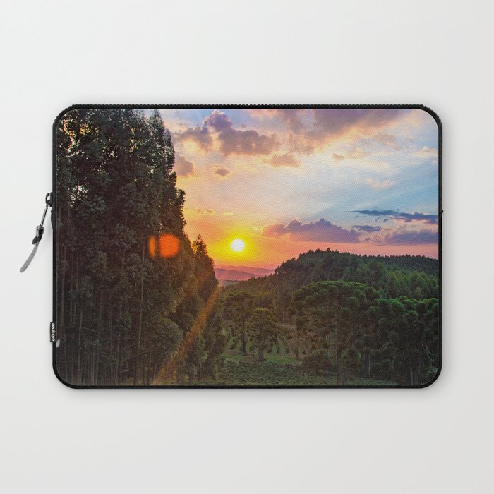 Brazil Photography - Astonishing Sunset Over The Brazilian Forest Laptop Sleeve