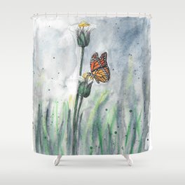 Monarch Butterfly Shower Curtain