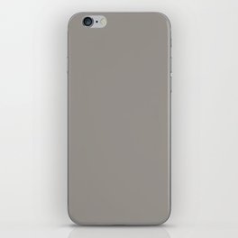 TABBY CAT COLOR. Gray neutral solid color iPhone Skin