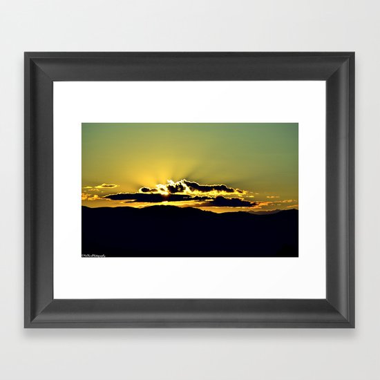 The Sky Is The Limit. Framed Art Print