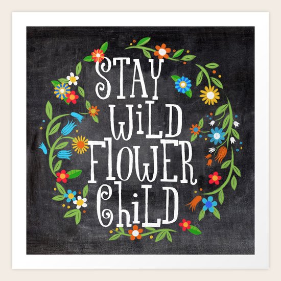 flower child Art Print