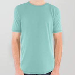 Delightful Teal All Over Graphic Tee
