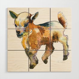 Baby Goat Wood Wall Art