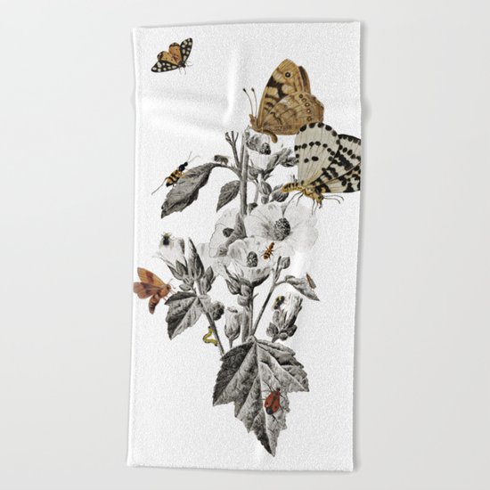 Insect Toile Beach Towel