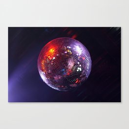 Glitter Disco Ball Canvas Print