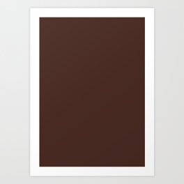 chocolate brown Art Print