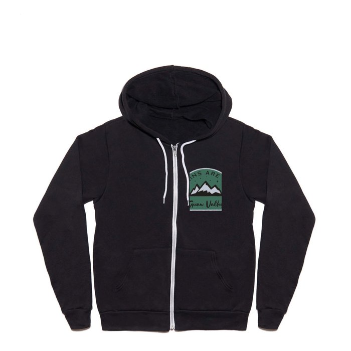 Squaw Valley Mountains are Calling Full Zip Hoodie