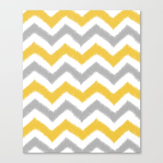 Chevron IKAT Canvas Print