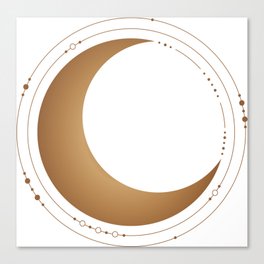 golden moon Canvas Print