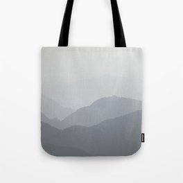 Layers of Rolling Mountains Lake Garda Italy | Calming Foggy Scenery  Tote Bag
