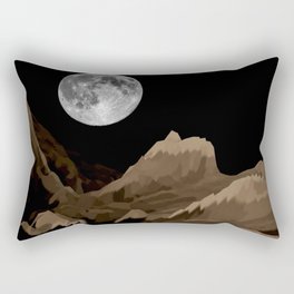 Moonlit Mountains Rectangular Pillow