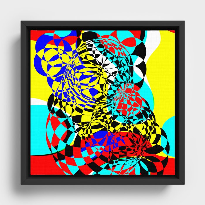 Color Bomb  Framed Canvas