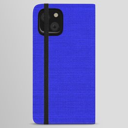 Cobalt Blue Heritage Hand Woven Cloth iPhone Wallet Case