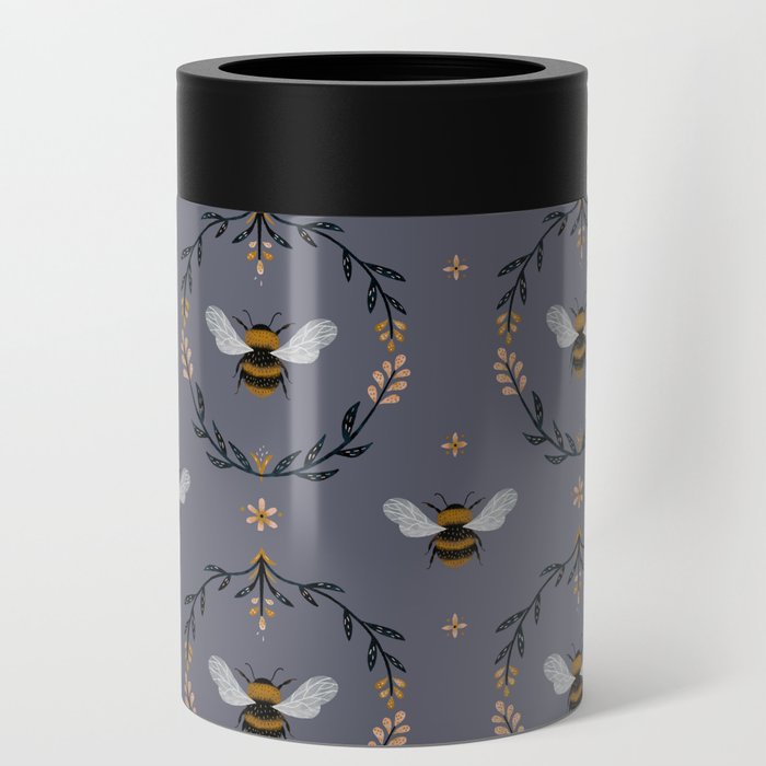 Ode to the Bumblebee (in lavender) Can Cooler