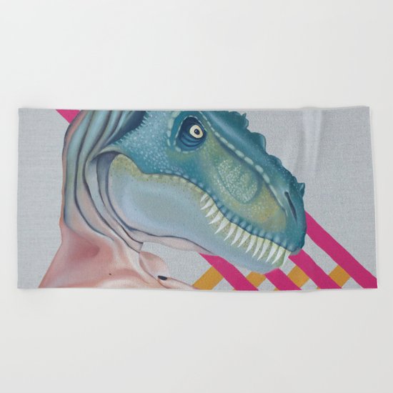 Queer Dinosaur Beach Towel